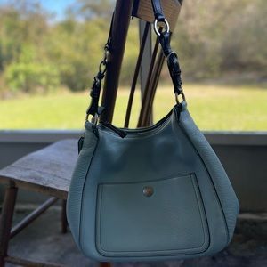 Light blue coach shoulder bag